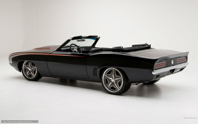 Black Convertible Car — Neutral, Photograph, Wheels, Stripes