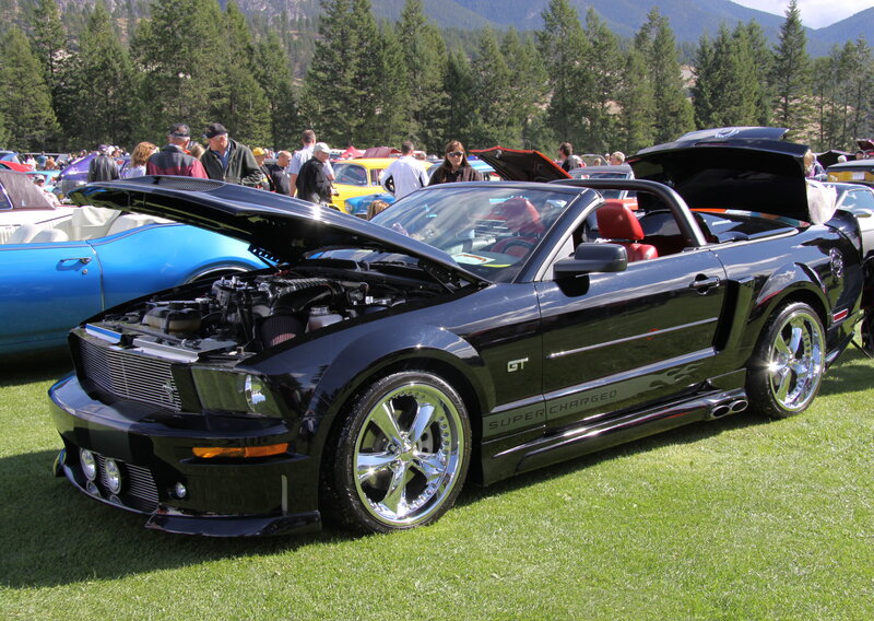 Black Convertible Car — Outdoor