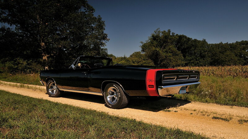Black Convertible Car — Serene, Afternoon, Photograph, Dirt Road