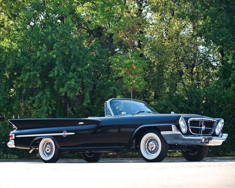 Black Convertible Car — Serene, Afternoon, Photograph, Trees, White-wall Tires