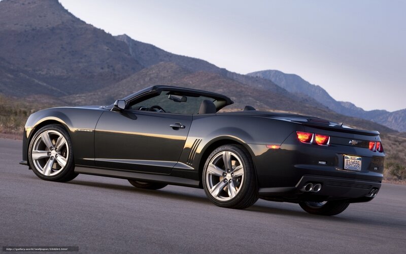 Black Convertible Car — Serene, Sunset, Photograph, Mountains