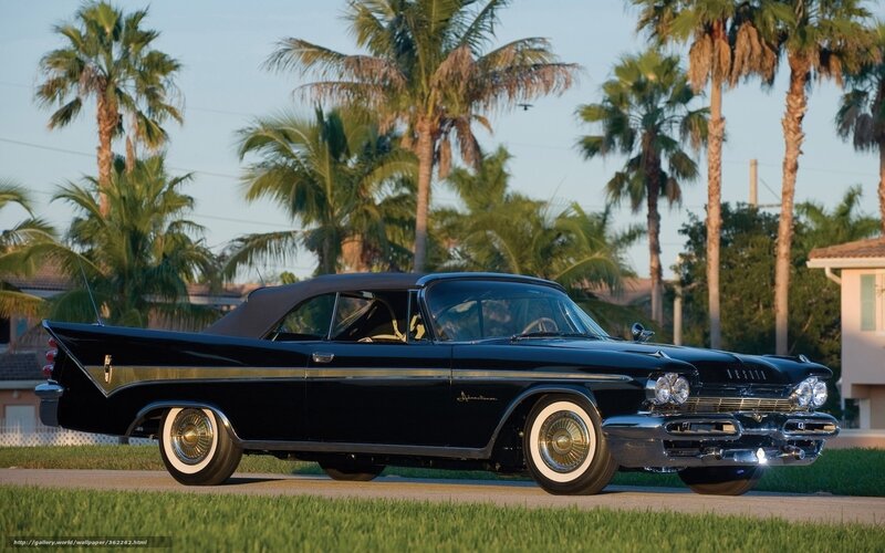 Black Convertible Car — Serene, Sunset, Photograph, Palm Trees, House
