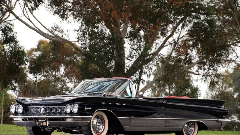Black Convertible Car — Trees