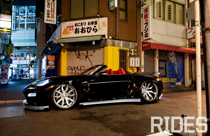 Black Convertible Car — Urban
