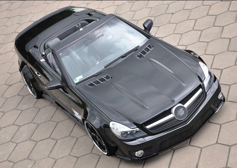 black convertible sports car