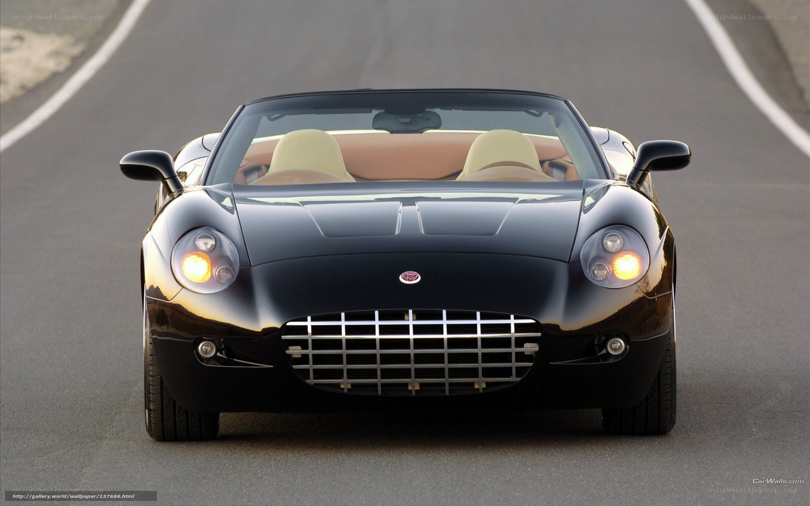 black convertible sports car