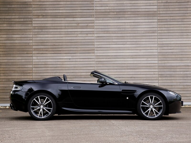 Black convertible sports car
