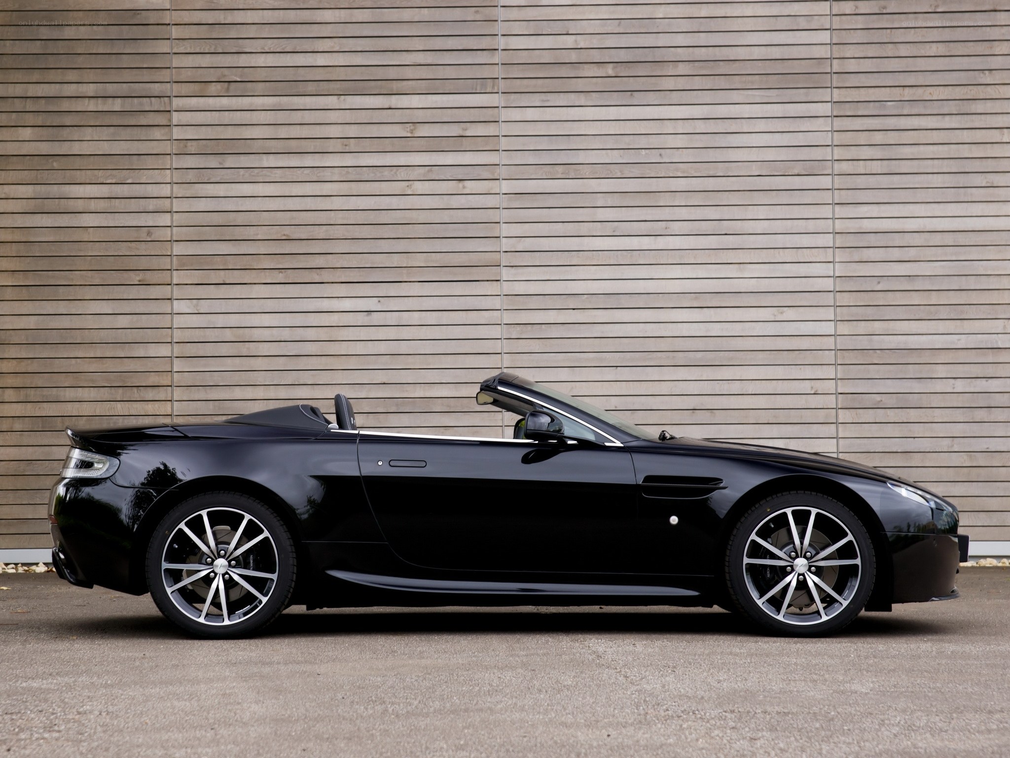 Black convertible sports car