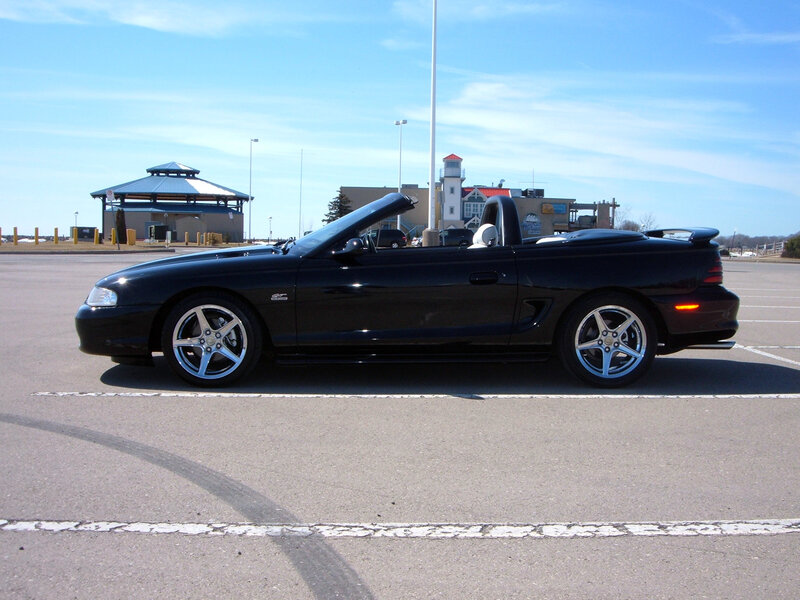 Black convertible sports car