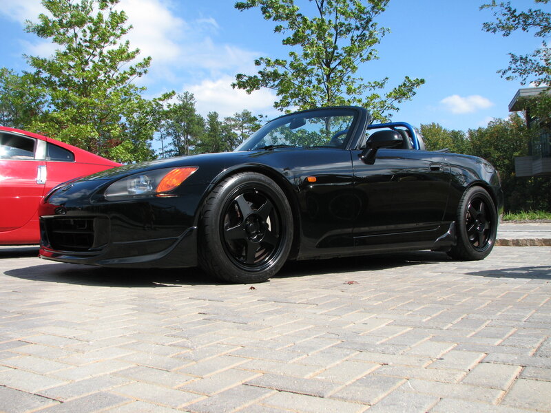 Black convertible sports car