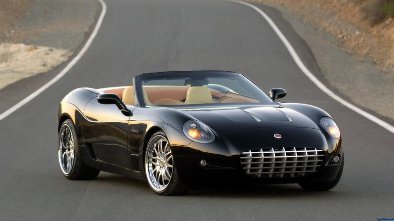 black convertible sports car