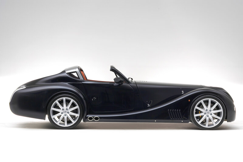 black convertible sports car