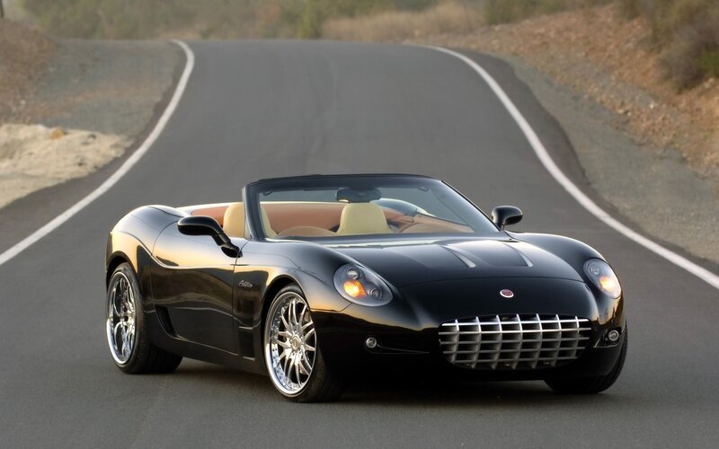 black convertible sports car