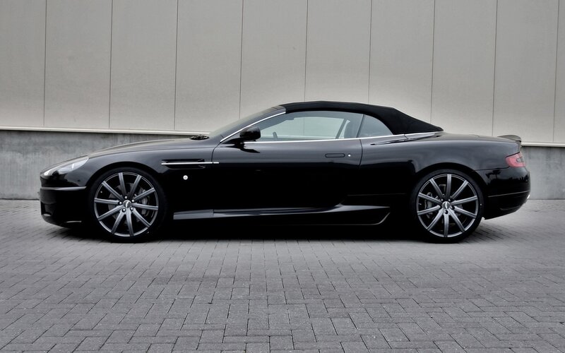 black convertible sports car