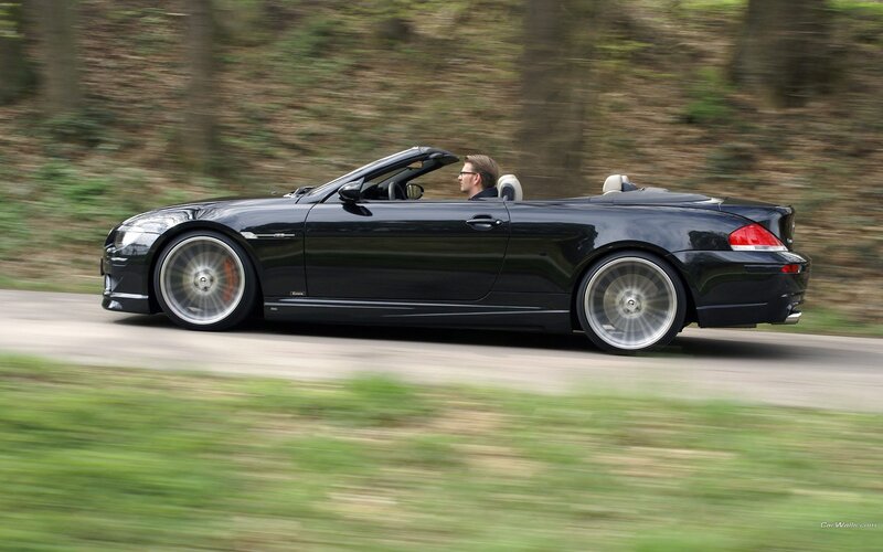 black convertible sports car