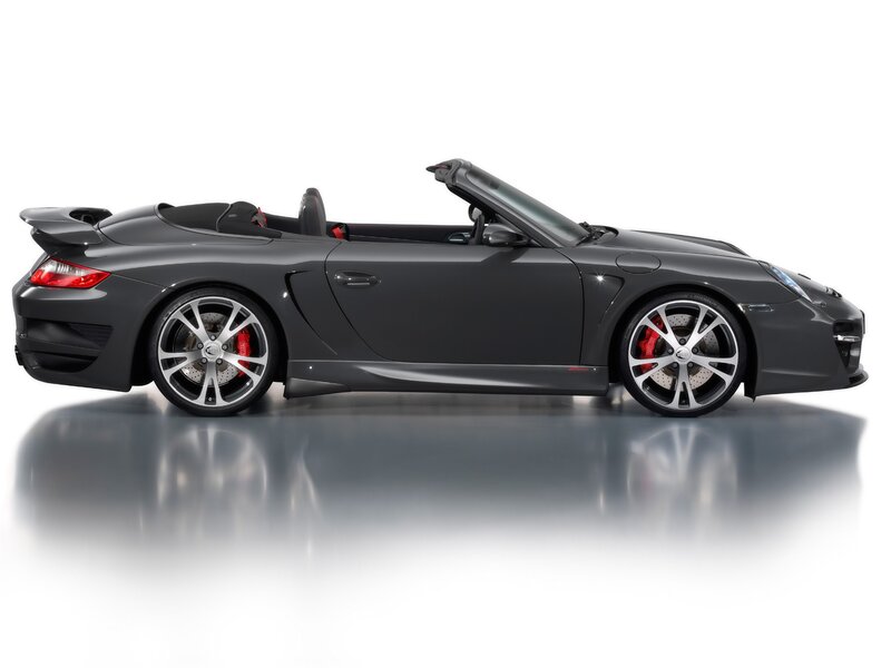 black convertible sports car