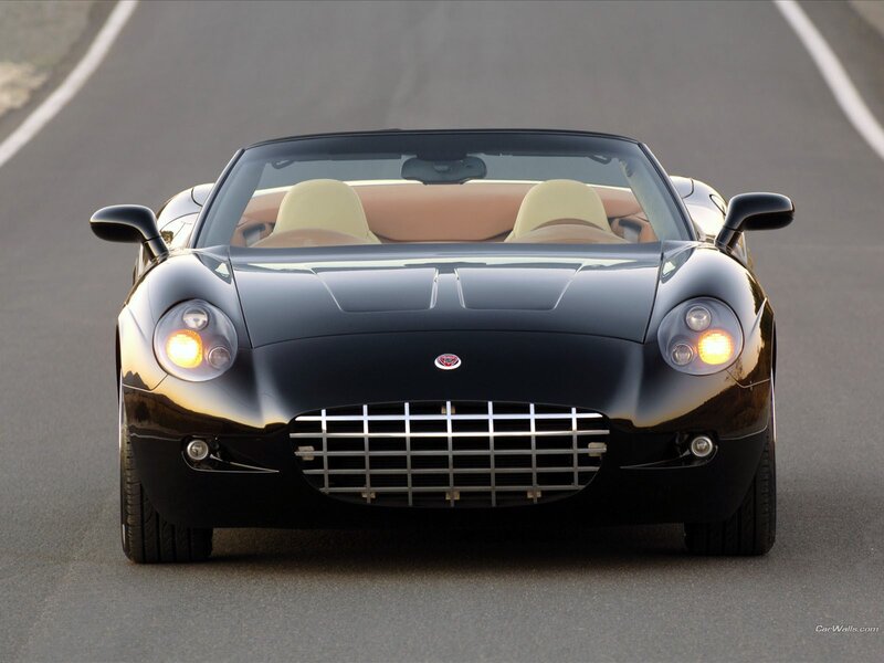 black convertible sports car