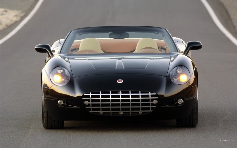 black convertible sports car