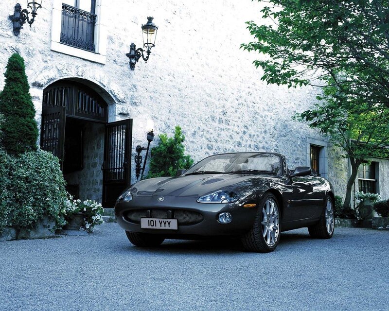 Black convertible sports car