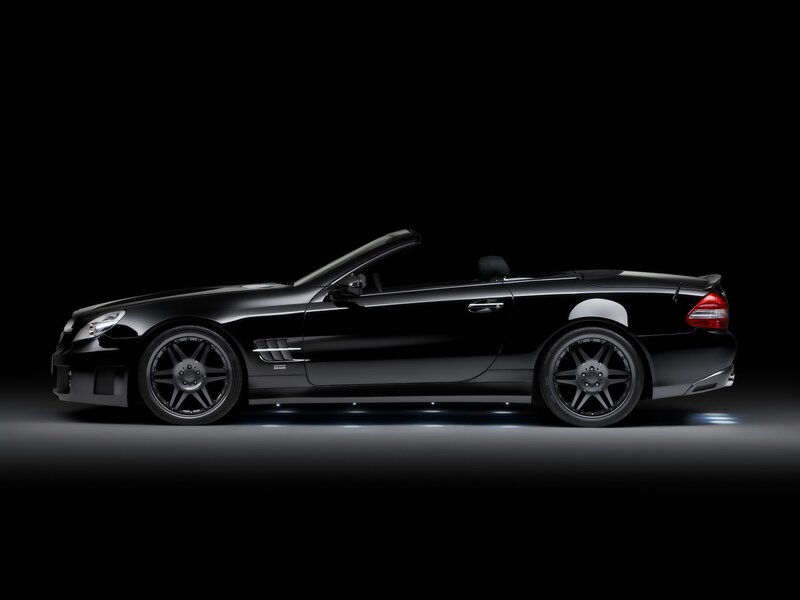 black convertible sports car