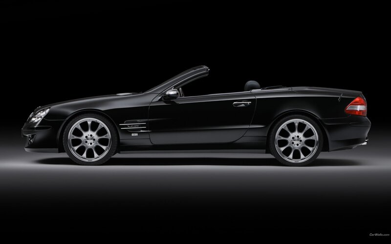 black convertible sports car