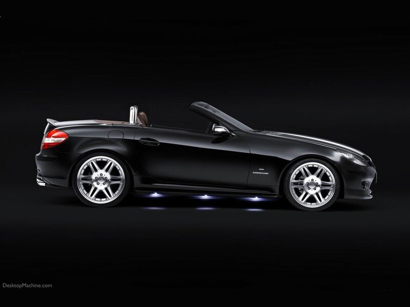 black convertible sports car