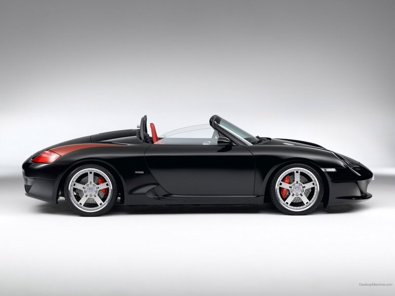 black convertible sports car