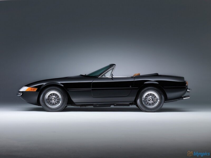 black convertible sports car