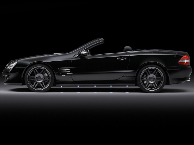 black convertible sports car