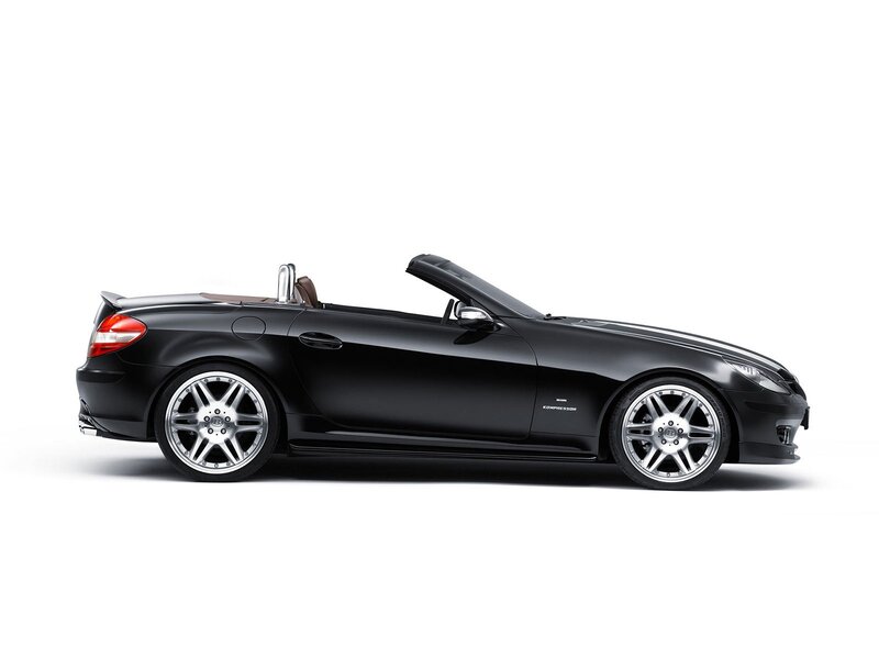 black convertible sports car