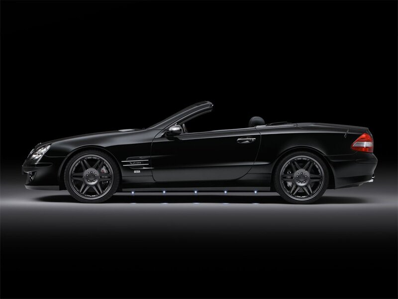 black convertible sports car