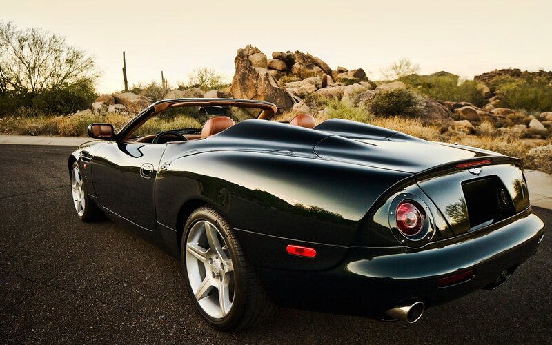 black convertible sports car