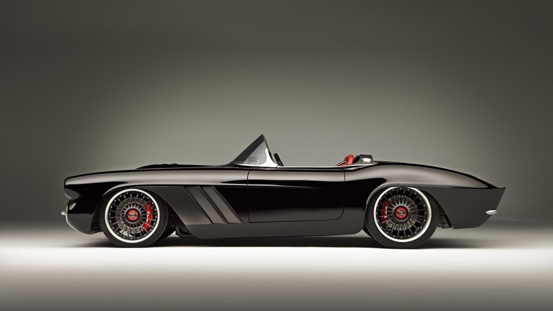 black convertible sports car