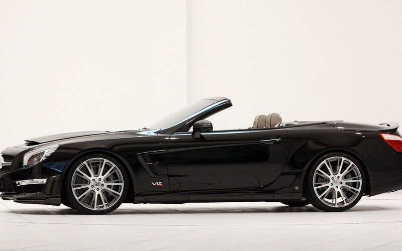black convertible sports car
