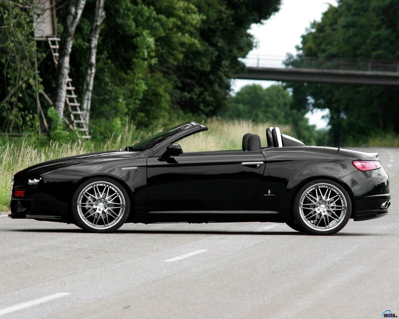 black convertible sports car