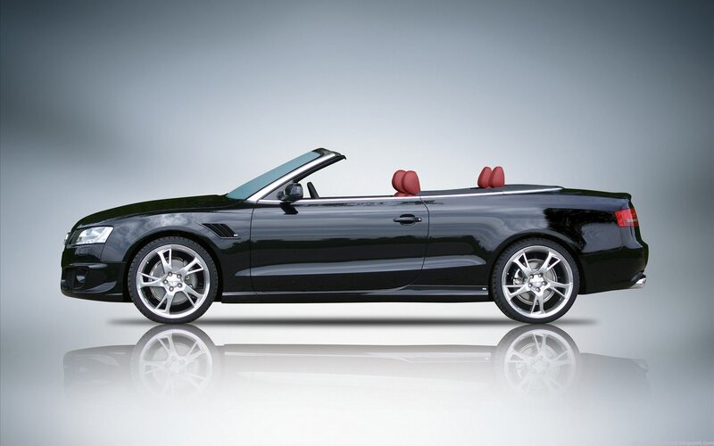 black convertible sports car
