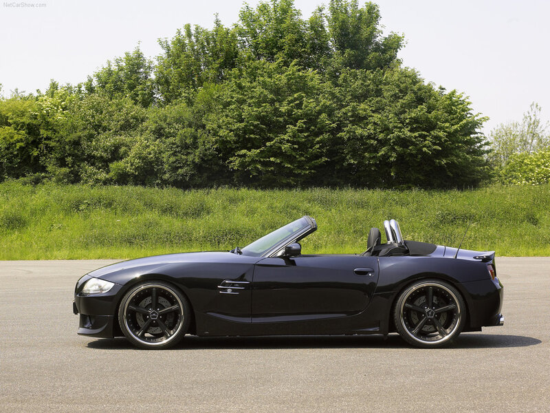 black convertible sports car