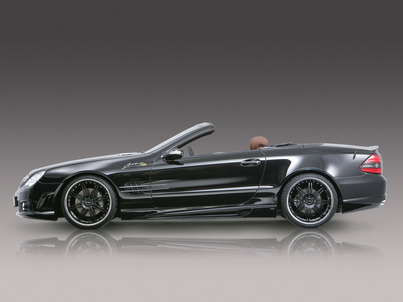 black convertible sports car