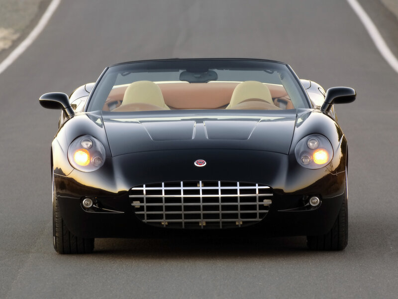 black convertible sports car