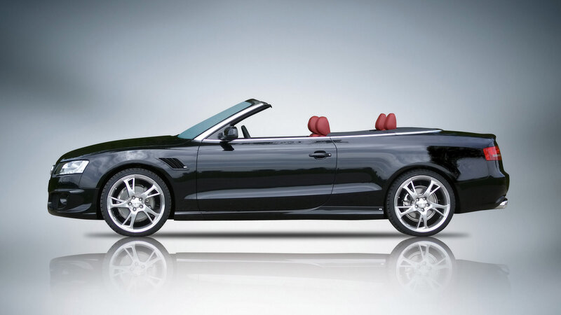 black convertible sports car