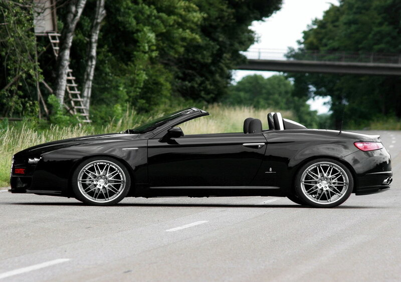 black convertible sports car