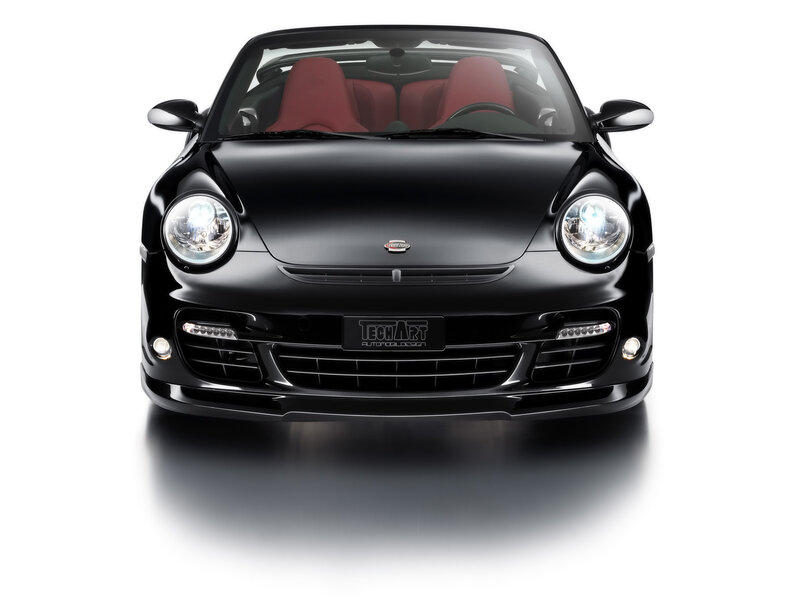 black convertible sports car
