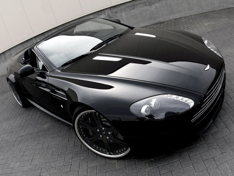 Black Convertible Sports Car — Dramatic, Photograph, Pavement