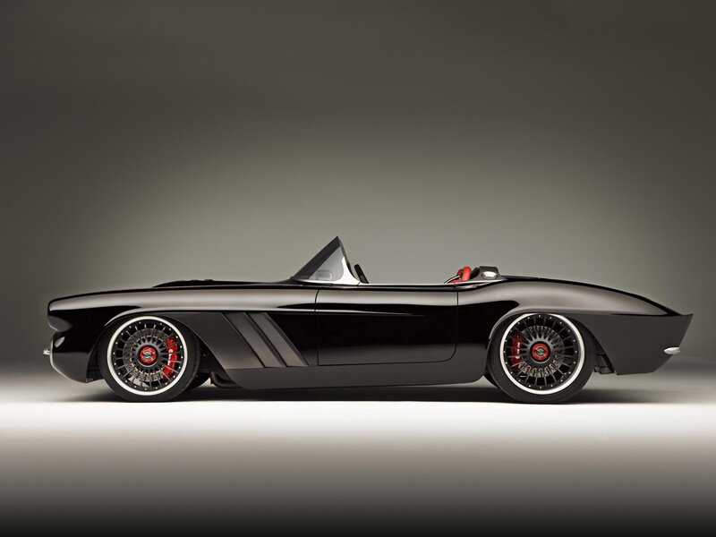 Black Convertible Sports Car — Dramatic, Photograph, Red Brake Calipers