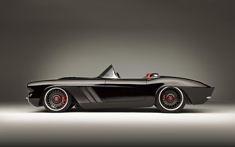 Black Convertible Sports Car — Dramatic, Photograph, Wheels, Brakes