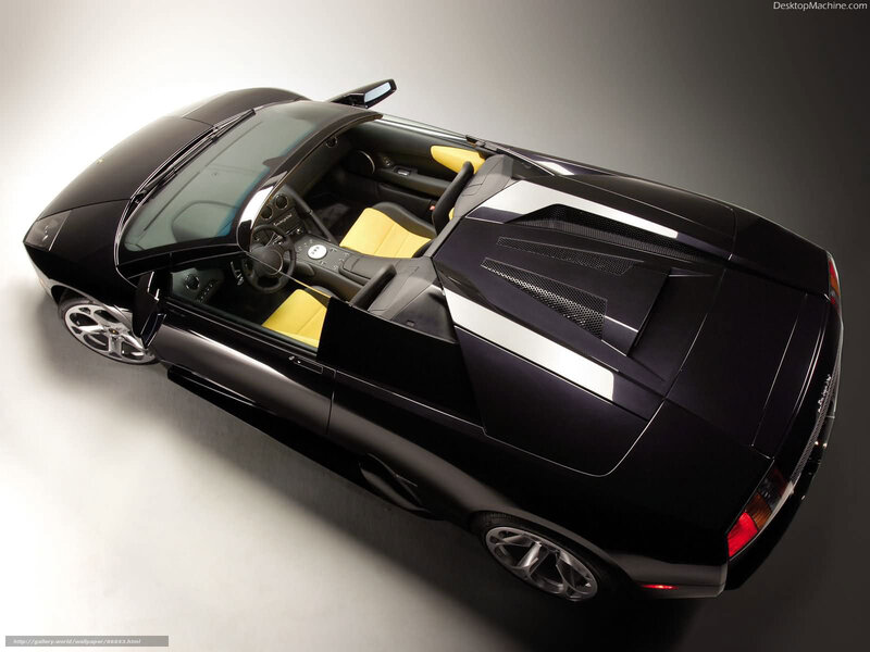 Black Convertible Sports Car — Dramatic, Photograph, Yellow Seats