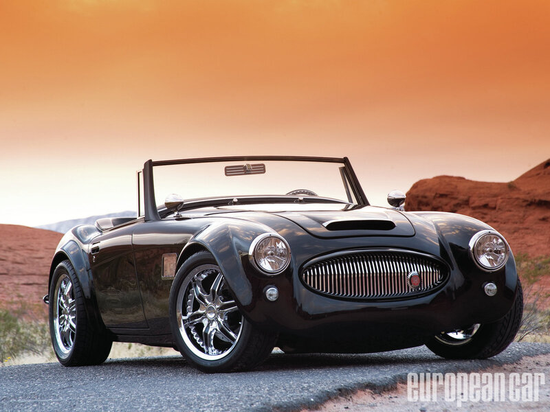 Black Convertible Sports Car — Dramatic, Sunset, Photograph
