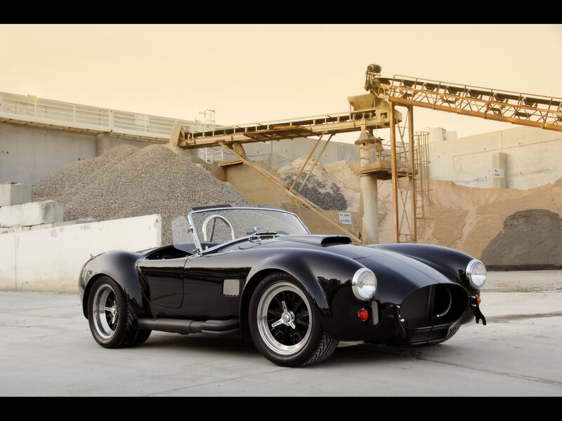 Black Convertible Sports Car — Dramatic, Sunset