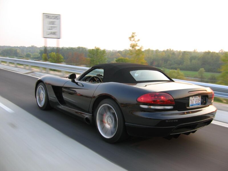Black Convertible Sports Car — Dynamic, Afternoon, Photograph, Road
