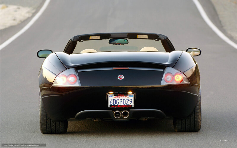 Black Convertible Sports Car — Dynamic, Sunset